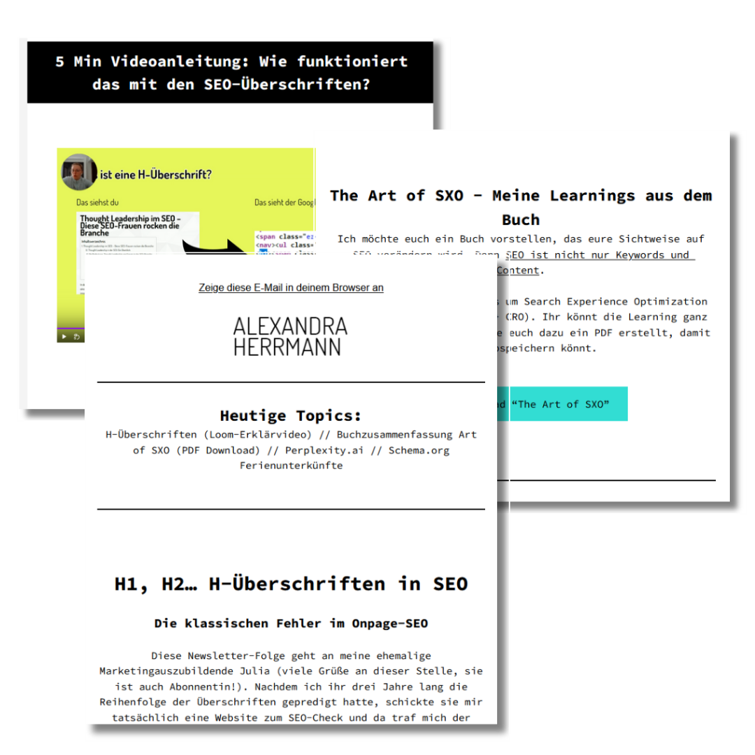 SEO Freelancer Newsletter Alexandra Herrmann