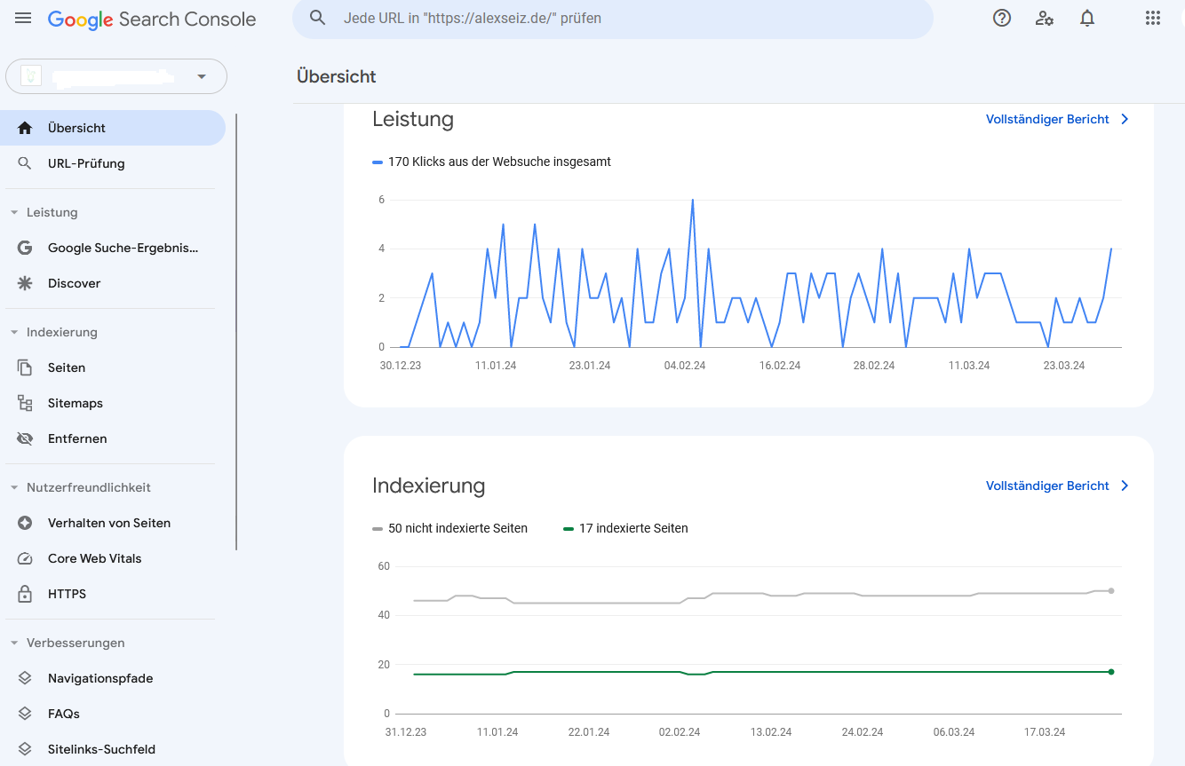 Google Search Console Einblick in die Software