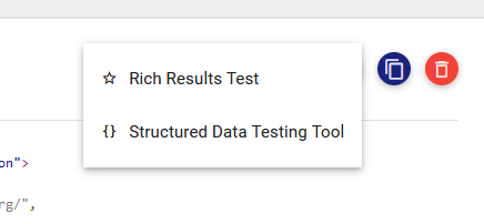 Rich Result Test für schema Daten