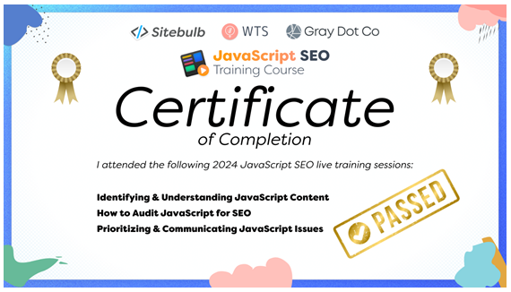 Java Script SEO Kurs 2024 Women in Tech SEO